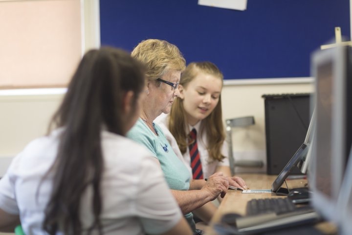 Welsh Bacc pupils during digital heroes session