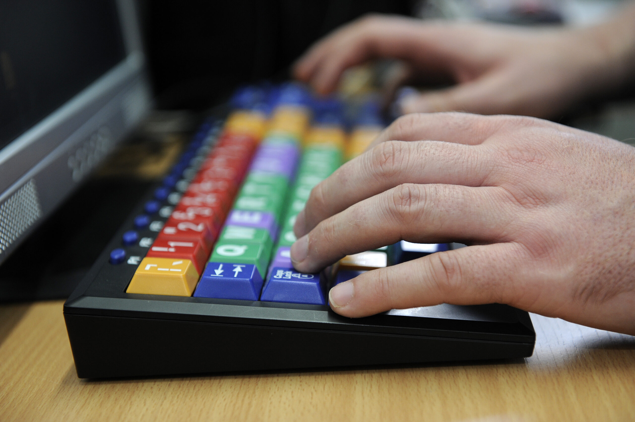 computer keyboard for visually impaired